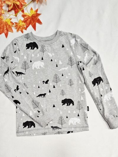 Tričko s dlouhým rukávem - Severský les