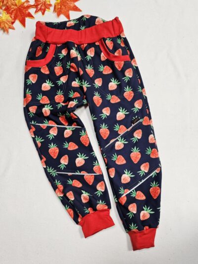 Softshellové kalhoty - jahůdky