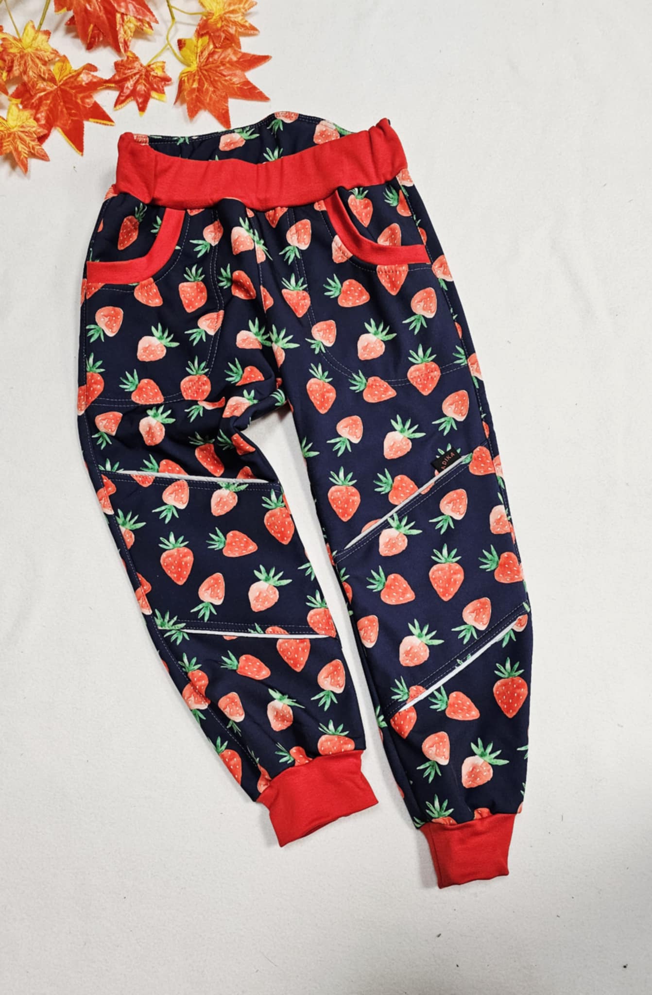 Softshellové kalhoty - jahůdky