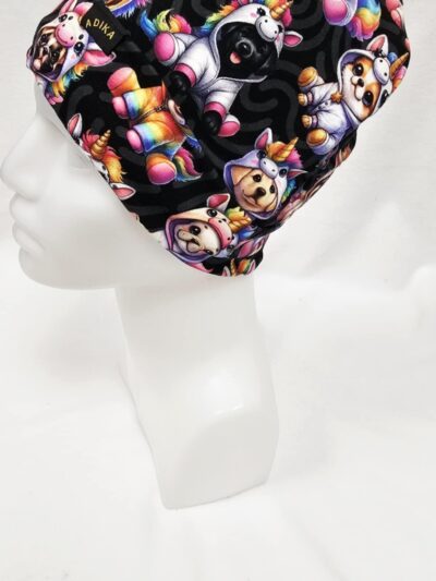 Čepice na culík - pejsci v oblečku