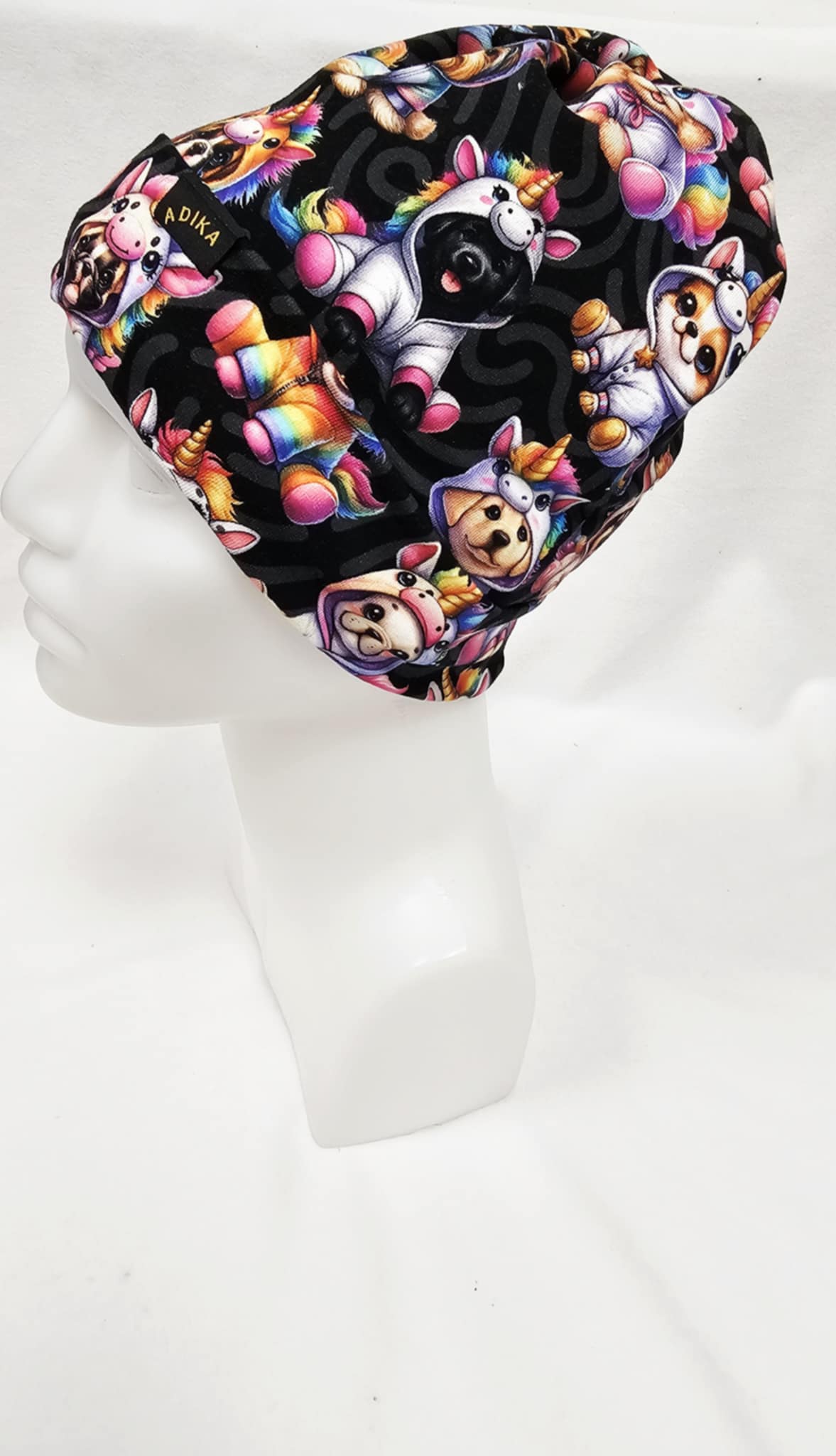 Čepice na culík - pejsci v oblečku