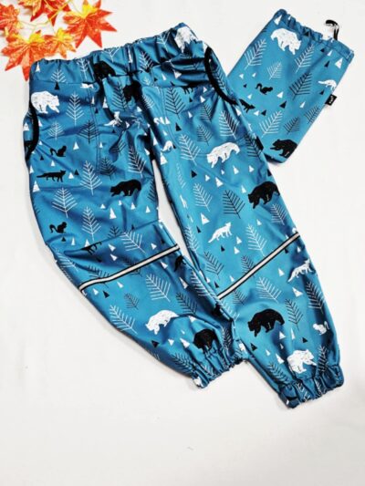 ŠUP-ŠUP softshellové kalhoty - petrolejové