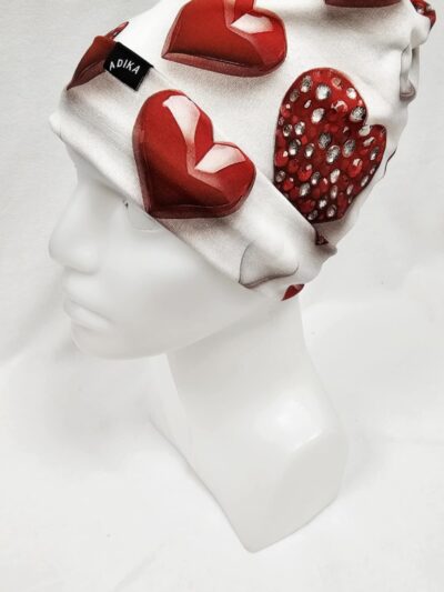 Čepice na culík - srdíčka