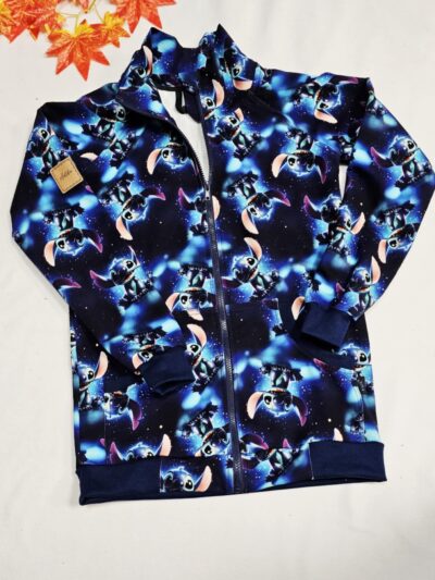 Mikina zipová se stojáčkem - ušaté monstrum