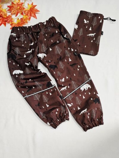 ŠUP-ŠUP softshellové kalhoty - čokoláda