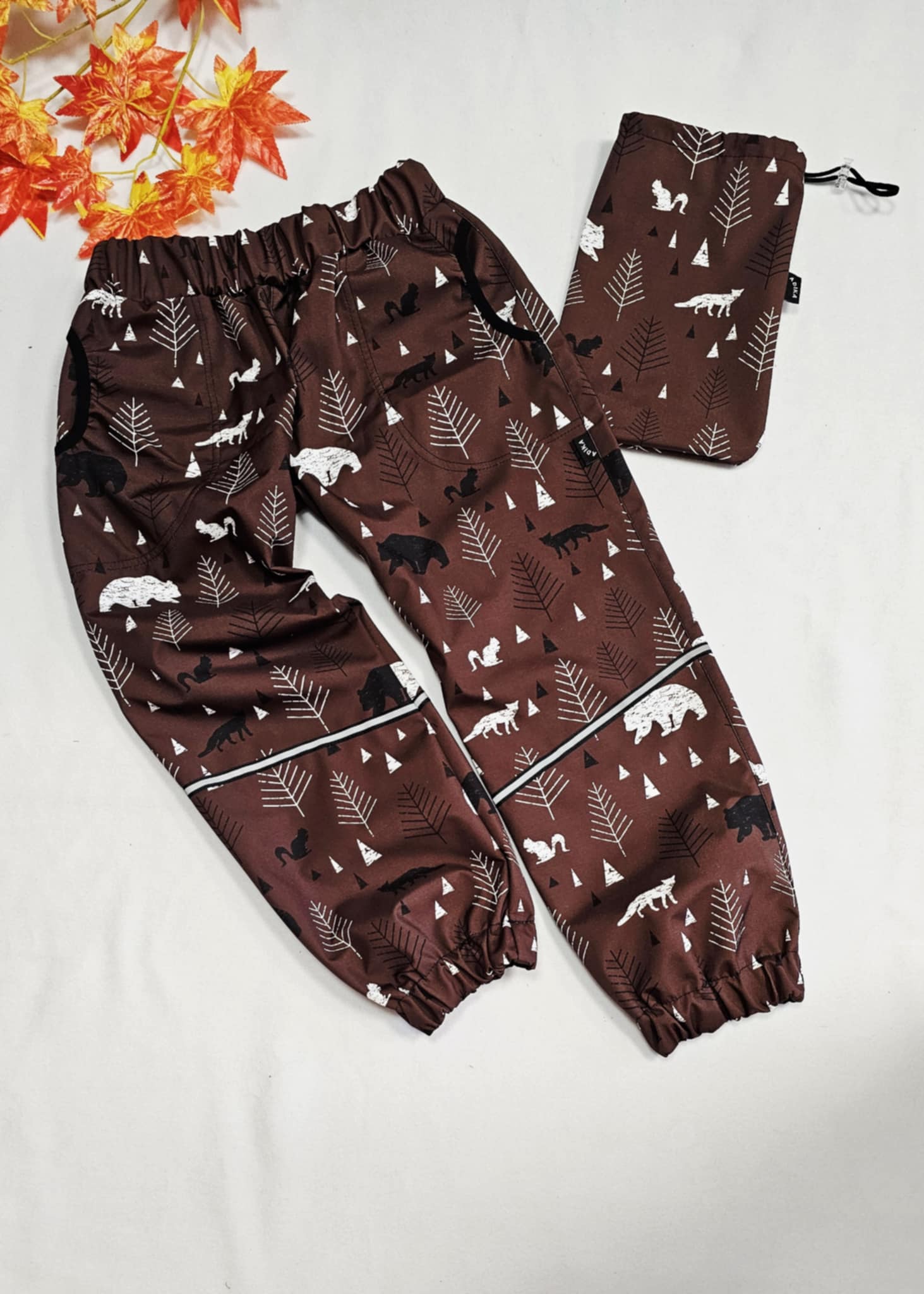 ŠUP-ŠUP softshellové kalhoty - čokoláda