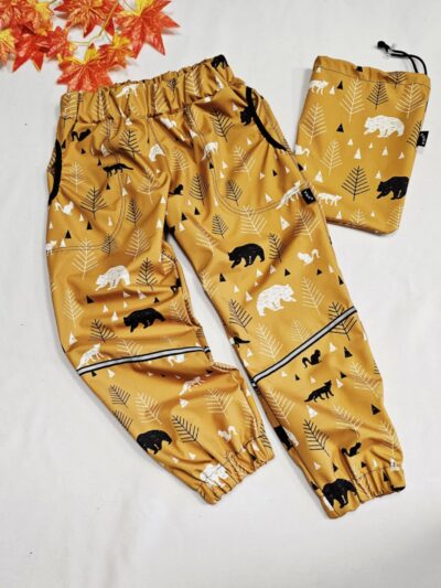 ŠUP-ŠUP softshellové kalhoty - okrové