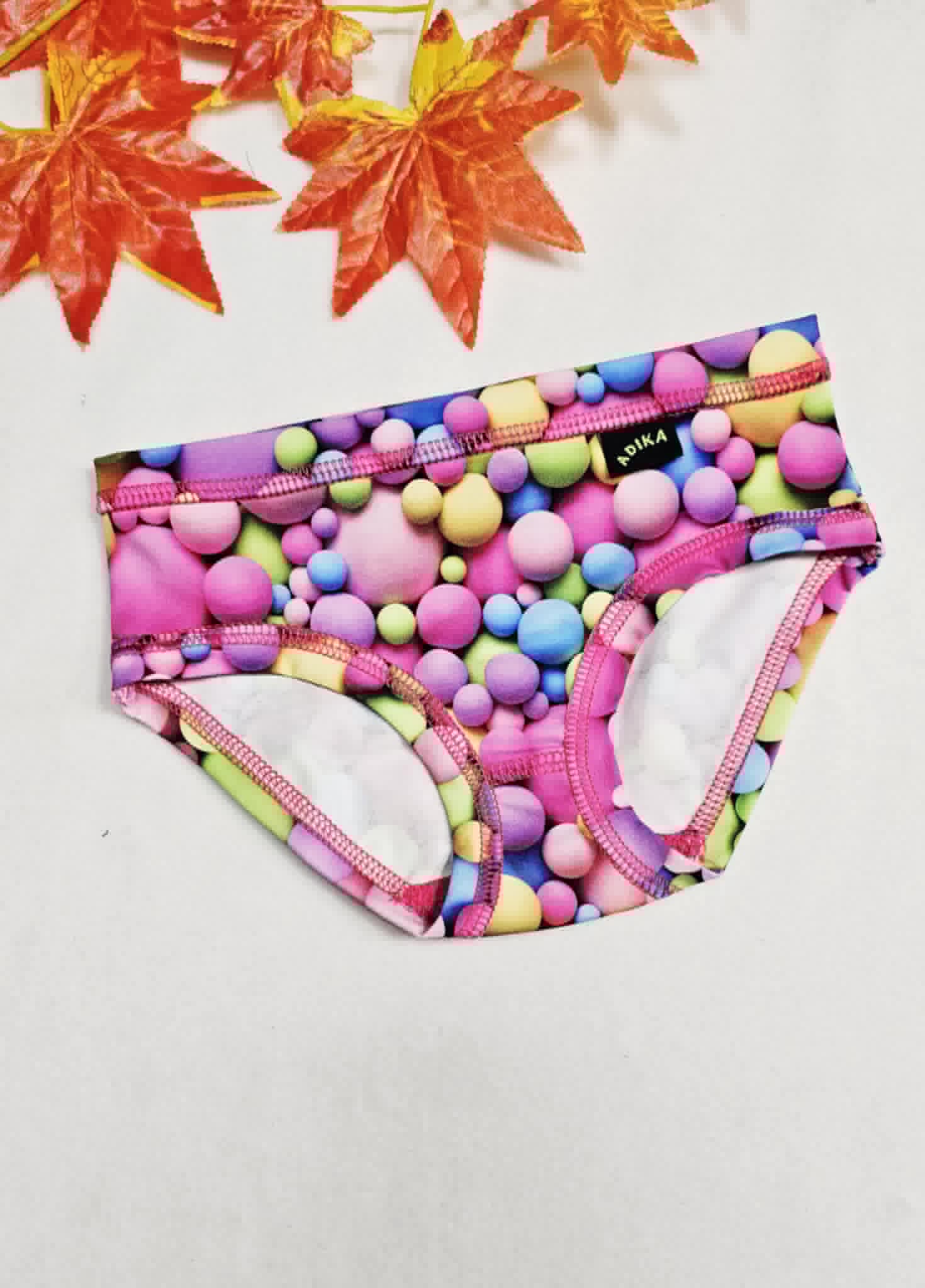 Kalhotky dívčí - klasik, Bublinky