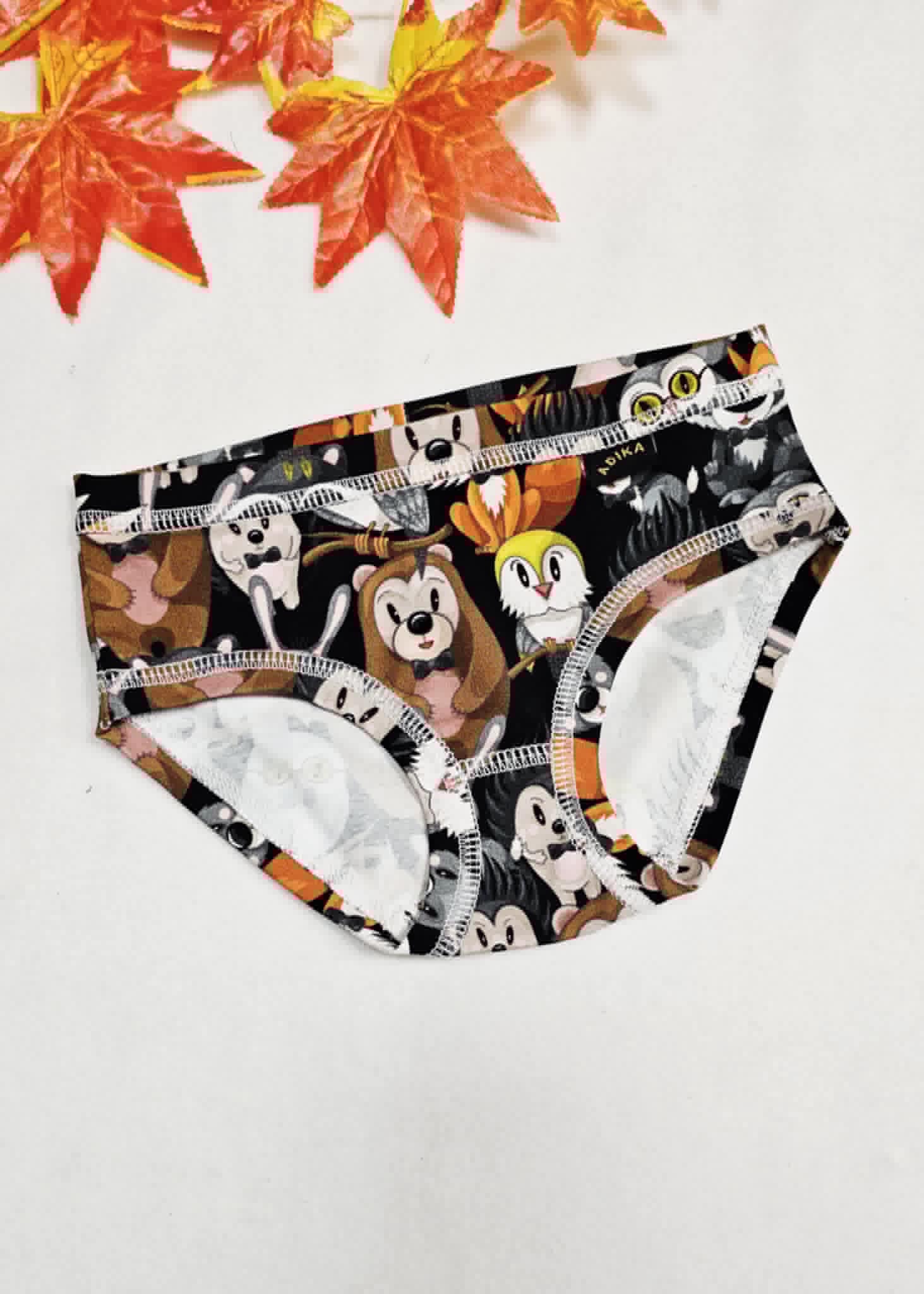 Kalhotky dívčí - klasik, Lesní zvířátka