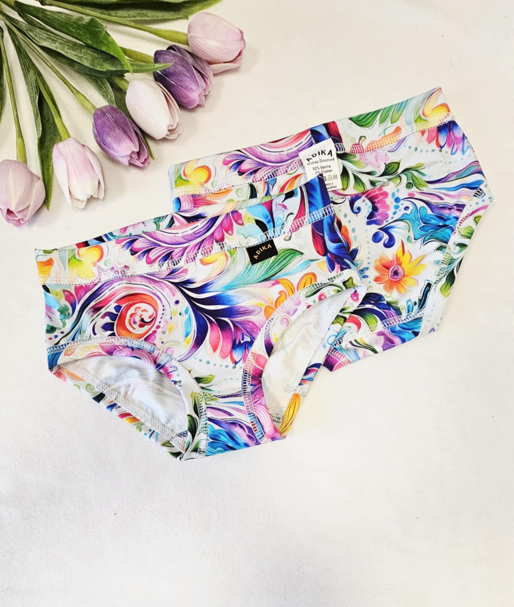 Kalhotky dívčí - klasik, Lidové ornamenty