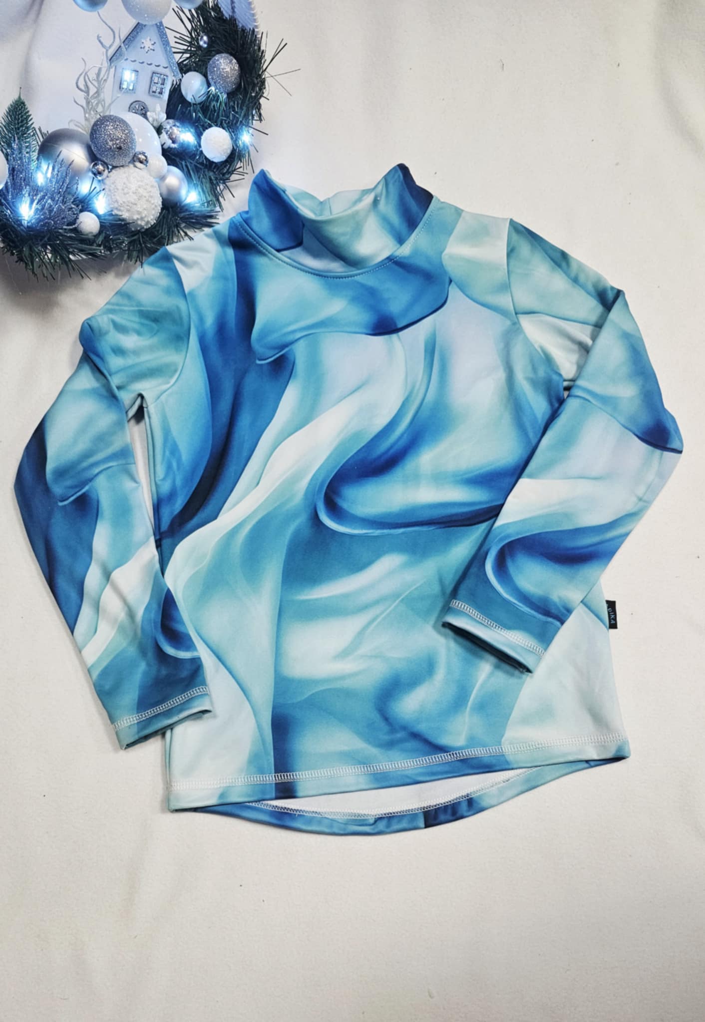 Tričko termo - modré, dlouhý rukáv