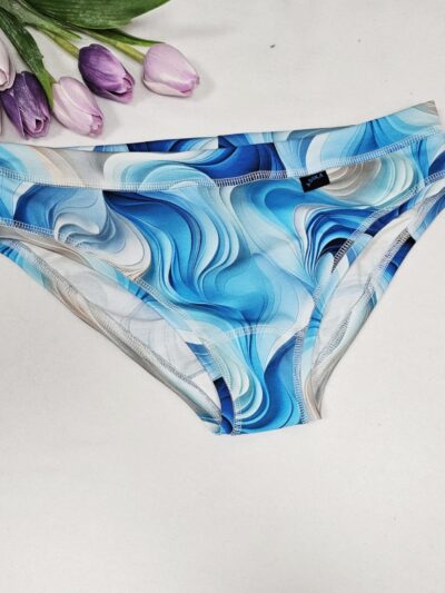 Kalhotky dámské - klasik, Modré vlny