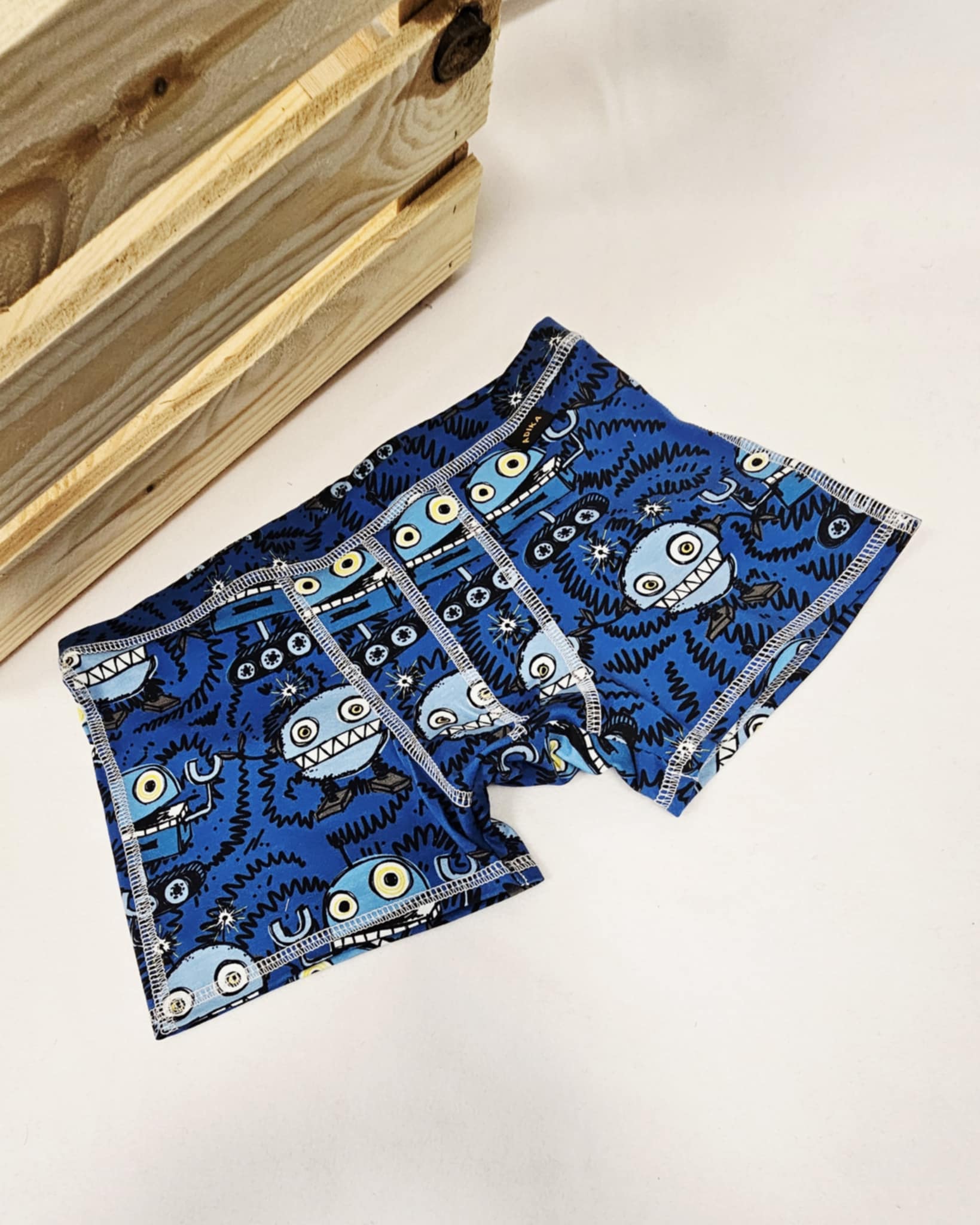 Boxerky chlapecké - Modří roboti