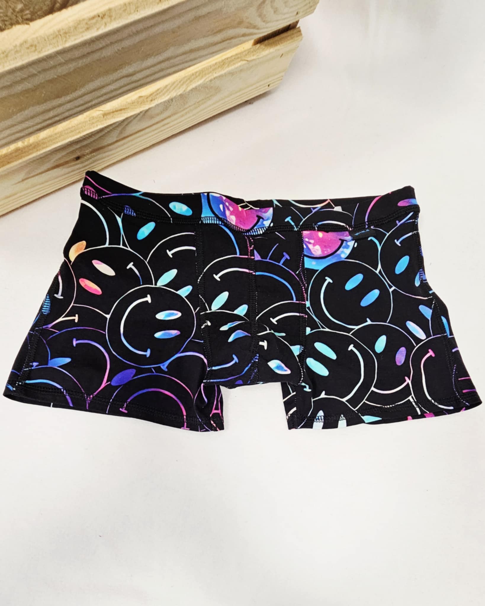 Boxerky chlapecké - Smajlíci na černé