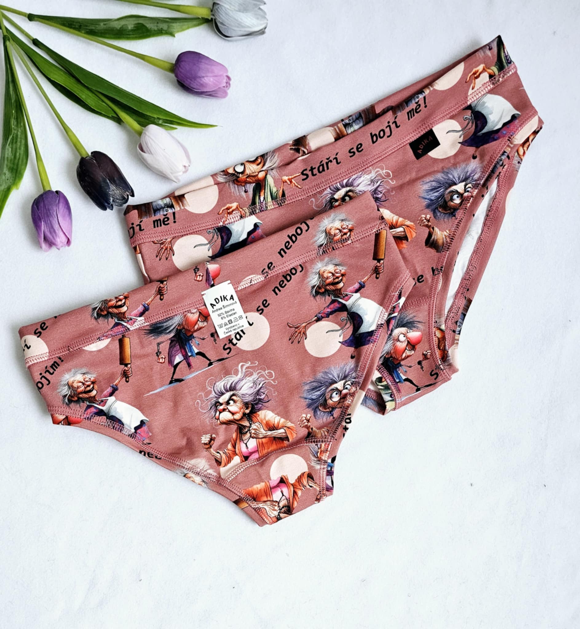 Kalhotky dámské - klasik, Stáří se nebojím