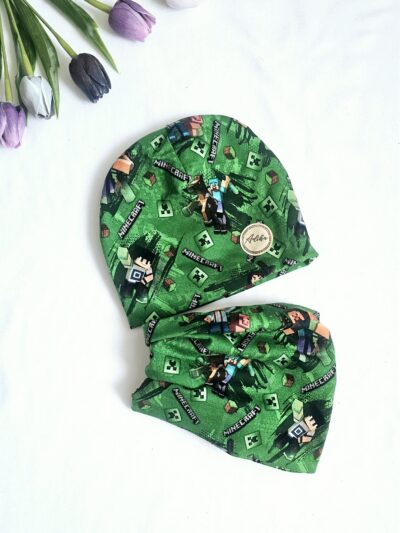 Nákrčník - Kostičkový svět, světle zelený (Heroes)