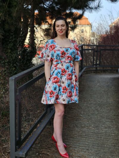 Dámské šaty - Vlčí máky