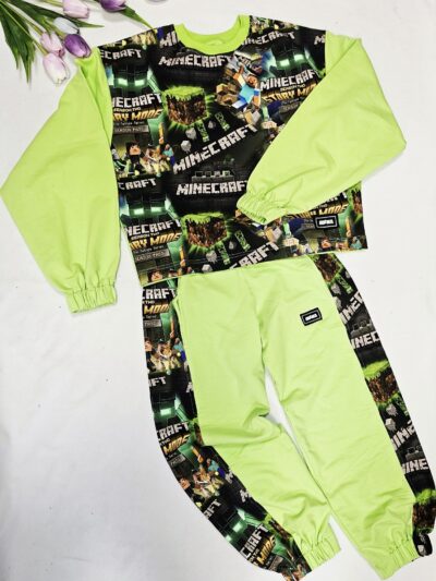 Tepláková souprava - Lolipo (pistáciové kostičky)