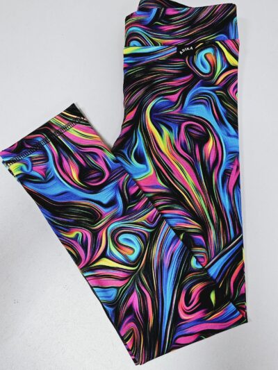 Legíny úpletové - duhová variace