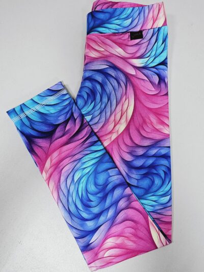 Legíny úpletové - duhový drak