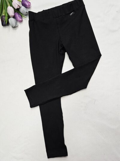 Legíny úpletové - jednobarevné černé