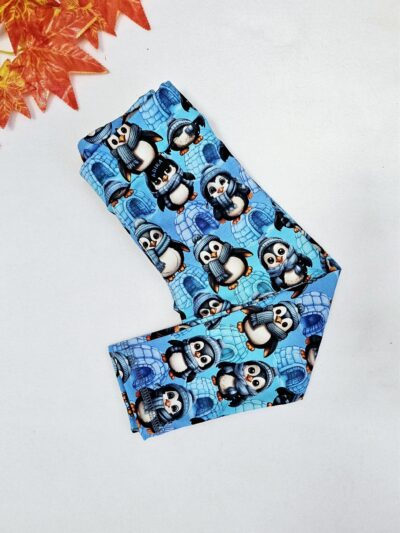 Legíny úpletové - tučňáci