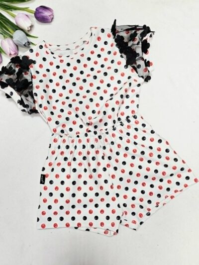 Sunset Wear - letní set pro holky, Červeno - černý puntík