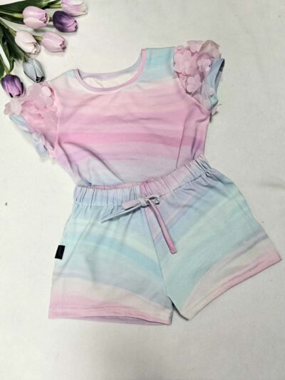 Sunset Wear - letní set pro holky, duha s kytičkami