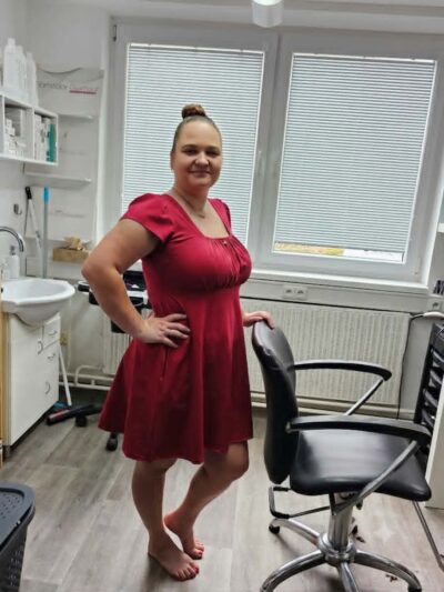 Dámské šaty - kolekce Soft touch, barva Červená