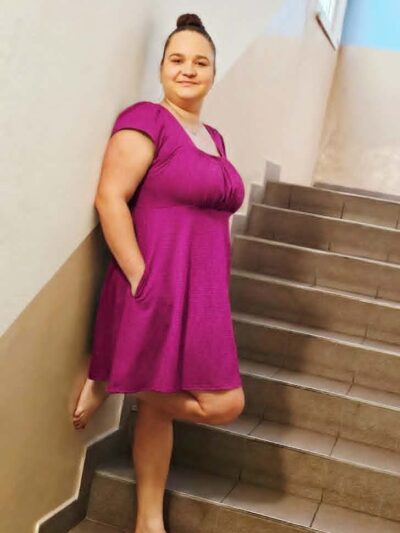 Dámské šaty - kolekce Soft touch, barva Magenta
