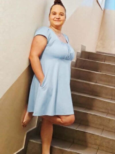 Dámské šaty - kolekce Soft touch, barva Světle modrá